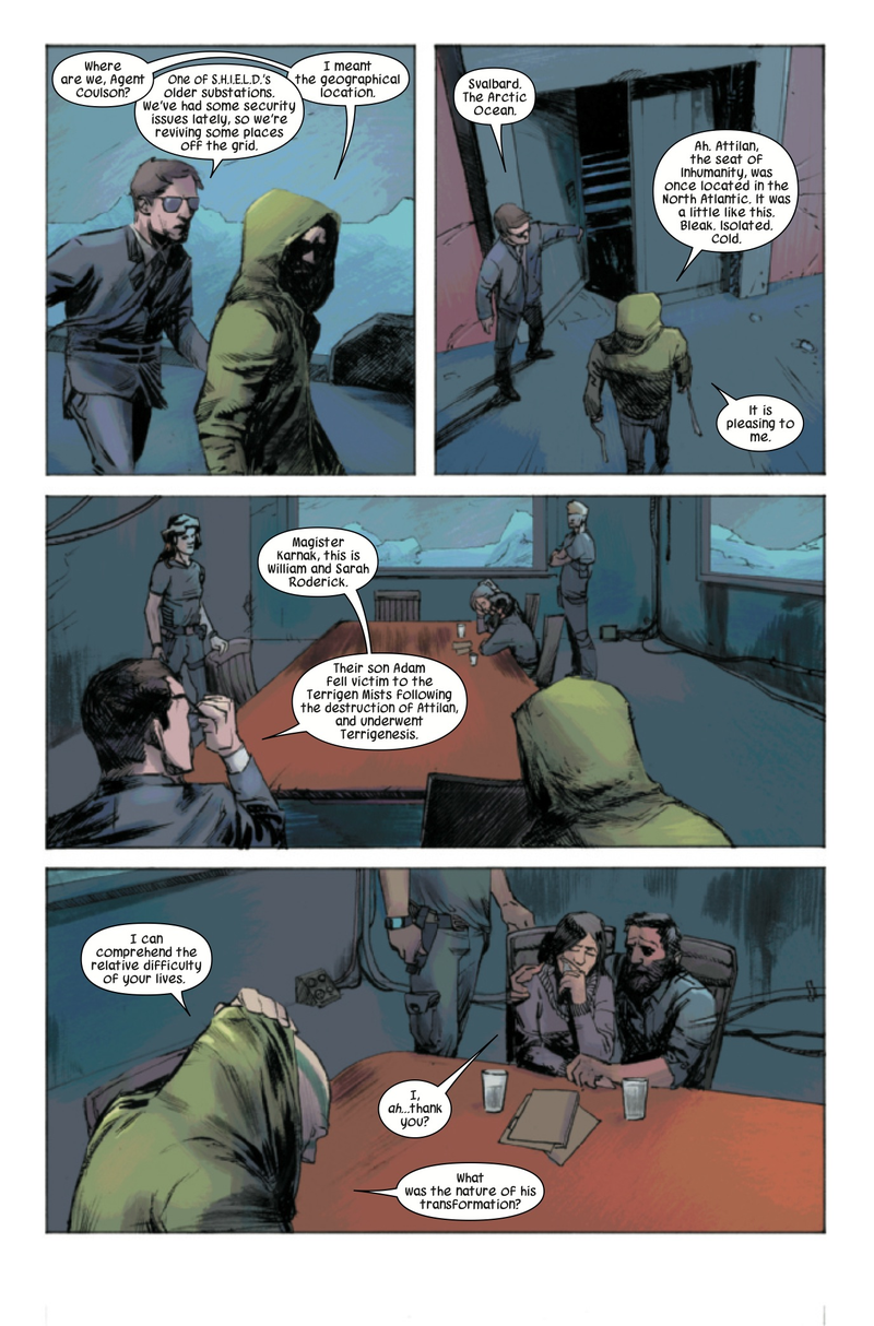 Illustration for article titled Exclusive Marvel preview: Warren Ellis goes Inhuman for Karnak #1